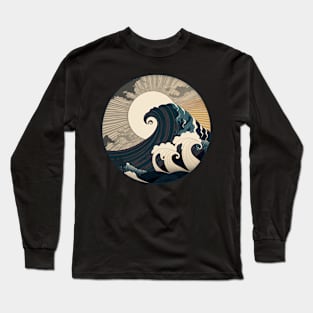 Japanese circle pattern 14 Long Sleeve T-Shirt